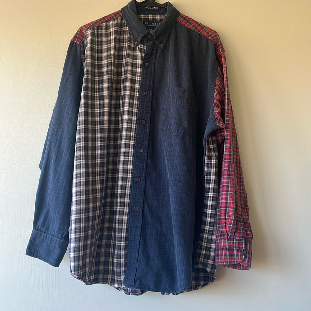 Men’s vintage Britches great out door long sleeve button up flannel in size XL